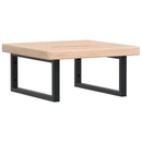 vidaXL acél és tömör tölgyfa falra szerelhető mosdópolc