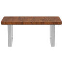 vidaXL acél és tömör tölgyfa falra szerelhető mosdópolc