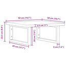 vidaXL acél és tömör bükkfa falra szerelhető mosdópolc