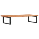 vidaXL acél és tömör bükkfa falra szerelhető mosdópolc