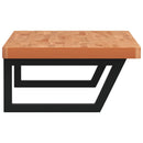 vidaXL acél és tömör bükkfa falra szerelhető mosdópolc