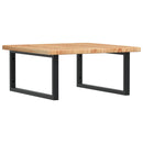 vidaXL acél és tömör tölgyfa falra szerelhető mosdópolc