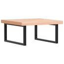 vidaXL acél és tömör bükkfa falra szerelhető mosdópolc