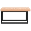 vidaXL acél és tömör bükkfa falra szerelhető mosdópolc