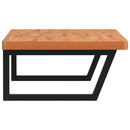 vidaXL acél és tömör bükkfa falra szerelhető mosdópolc