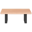 vidaXL acél és tömör tölgyfa falra szerelhető mosdópolc