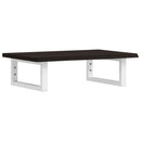 vidaXL acél és tömör tölgyfa falra szerelhető mosdópolc