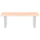 vidaXL acél és tömör tölgyfa falra szerelhető mosdópolc