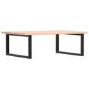 vidaXL acél és tömör tölgyfa falra szerelhető mosdópolc