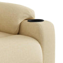 vidaXL krémszínű szövet felállást segítő dönthető masszázsfotel