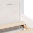 vidaXL fehér ágykeret fejtámlával matrac nélkül 90x200 cm