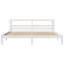 vidaXL fehér ágykeret fejtámlával matrac nélkül 200x200 cm