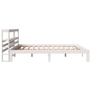 vidaXL fehér ágykeret fejtámlával matrac nélkül 200x200 cm