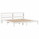 vidaXL fehér ágykeret fejtámlával matrac nélkül 200x200 cm
