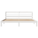 vidaXL fehér ágykeret fejtámlával matrac nélkül 200x200 cm