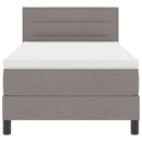 vidaXL Boxspring ágy matraccal matracmal Tópszínű 80 x 200 cm szövet