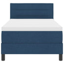 vidaXL Boxspring ágy matraccal matracmal Kék 90 x 200 cm szövet