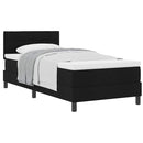 vidaXL Boxspring ágy matraccal matracmal Fekete 100 x 200 cm szövet