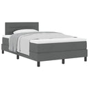 vidaXL Boxspring ágy matraccal Sötétszürke 120 x 190 cm szövet