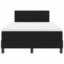 vidaXL Boxspring ágy matraccal matracmal Fekete 120 x 190 cm szövet