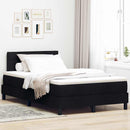 vidaXL Boxspring ágy matraccal matracmal Fekete 120 x 200 cm szövet