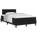 vidaXL Boxspring ágy matraccal matracmal Fekete 120 x 200 cm szövet
