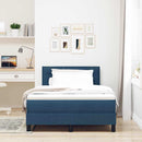 vidaXL Boxspring ágy matraccal matracmal Kék 120 x 200 cm szövet