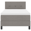 vidaXL Boxspring ágy matraccal matracmal Tópszínű 80 x 200 cm szövet