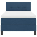 vidaXL Boxspring ágy matraccal matracmal Kék 90 x 200 cm szövet