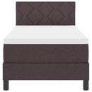 vidaXL Boxspring ágy matraccal Sötét Barna 80 x 200 cm szövet