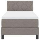 vidaXL Boxspring ágy matraccal matracmal Tópszínű 80 x 200 cm szövet