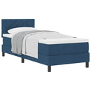 vidaXL Boxspring ágy matraccal matracmal Kék 80 x 200 cm szövet