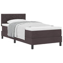 vidaXL Boxspring ágy matraccal Sötét Barna 90 x 200 cm szövet