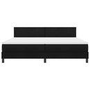 vidaXL Boxspring ágy matraccal matracmal Fekete 200 x 200 cm szövet