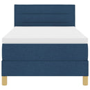 vidaXL Boxspring ágy matraccal matracmal Kék 90 x 200 cm szövet
