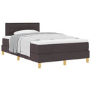 vidaXL Boxspring ágy matraccal Sötét Barna 120 x 200 cm szövet