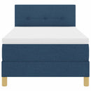 vidaXL Boxspring ágy matraccal matracmal Kék 80 x 200 cm szövet
