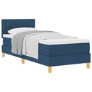 vidaXL Boxspring ágy matraccal matracmal Kék 80 x 200 cm szövet