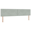 vidaXL Rugós ágy matraccal matracmal Világosszürke 200 x 200 cm szövet