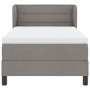 vidaXL Boxspring ágy matraccal matracmal Tópszínű 80 x 200 cm szövet