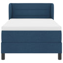 vidaXL Boxspring ágy matraccal matracmal Kék 80 x 200 cm szövet