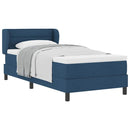 vidaXL Boxspring ágy matraccal matracmal Kék 90 x 200 cm szövet