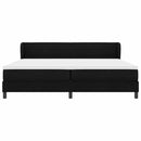 vidaXL Boxspring ágy matraccal matracmal Fekete 200 x 200 cm szövet