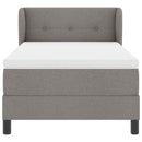 vidaXL Boxspring ágy matraccal matracmal Tópszínű 80 x 200 cm szövet