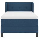 vidaXL Boxspring ágy matraccal matracmal Kék 80 x 200 cm szövet