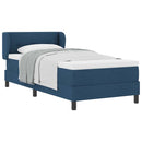 vidaXL Boxspring ágy matraccal matracmal Kék 90 x 200 cm szövet