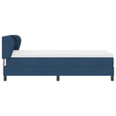 vidaXL Boxspring ágy matraccal matracmal Kék 90 x 200 cm szövet