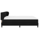 vidaXL Boxspring ágy matraccal matracmal Fekete 200 x 200 cm szövet
