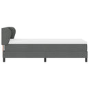 vidaXL Boxspring ágy matraccal Sötétszürke 80 x 200 cm szövet
