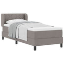 vidaXL Boxspring ágy matraccal matracmal Tópszínű 80 x 200 cm szövet